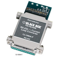 RS232 to Current Loop Converter - DB25 Female to Terminal Block