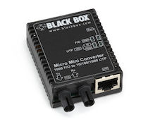 Micro Mini Gigabit Ethernet (1000-Mbps) Media Converter - 10/100/1000-Mbps Copper to 1000-Mbps Singlemode Fiber, 1310nm, 12km