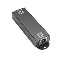 LPR1100 Series 10/100/1000BASE-T PoE+ Ethernet Repeater - 802.3at, 1-Port